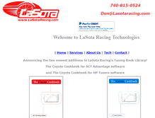 Tablet Screenshot of lasotaracing.com